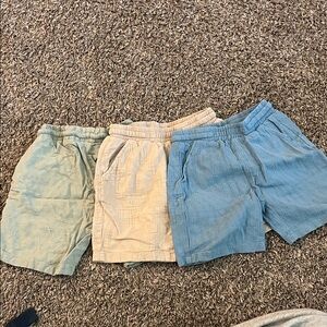 Zara boy shorts - Blue, Beige, Green